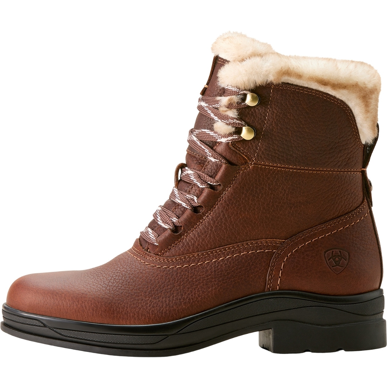Ariat Damen Harper Sherpa Wasserdicht Kurz Stiefel 10053839 - Dark Brown
